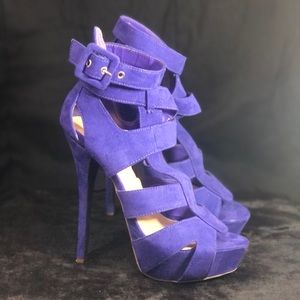 Sexy, Royal Blue, Strappy Stilettos, from JustFab